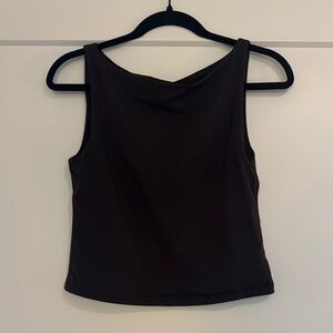 GAP double layer boatneck tank - brown medium